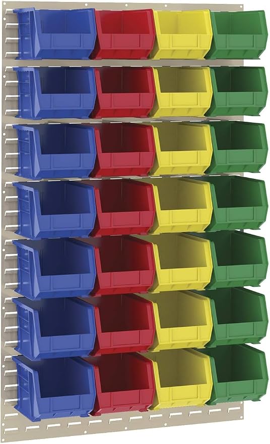 Akro-Mils 30239 AkroBins Plastic Storage Bins, 11"x8"x7", Yellow, 6-Pack | Space-Saving Stackable Bins for Garage, Pantry, Craft Organization - Image 9