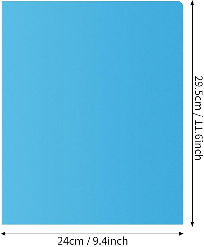 EOOUT 32pcs Plastic Folders with Pockets, Heavy Duty Folders with 4 Pockets for Office and School, Letter Size, 8 Assorted Colors - Image 2
