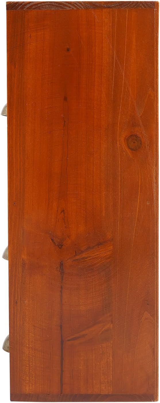 Vintage 14-Drawer Wooden Desk Organizer - Stackable Craft Storage Drawers - Rustic Desk Storage Box with Drawers - Multilevel Apothecary Cabinet - Ideal Home Office Organizers and Accessories - Brown - Image 7