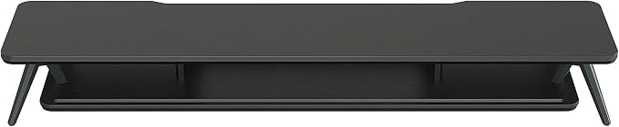 Fenge Dual Monitor Stand, Monitor Stands Riser for 2 monitors, 42.5 Inch Wood Desk Shelf with Storage Organizer and Cable Management for Office Desk Accessories | 42.5-Inch Wide, Sturdy Aluminum Legs, Built-In Phone & Tablet Slot, Desktop Organizer for... - Image 6