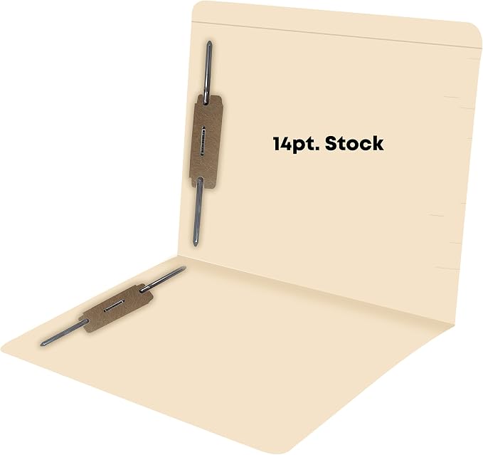 Top Tab Manila File Folders, Doctor Stuff, Reinforced Folder with Tab on Top, Full Cut, Two 2" Bonded Fastener on Inside Front and Back, 14 pt Manila Stock, Carton of 250 - Image 4