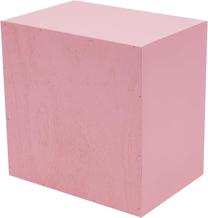 4PCS Vintage Wooden Drawer Organizer, 16-Drawer Stackable Storage Cabinet | Solid Pine Wood | 4-Tier | 35 Lbs Capacity | Iron Label Holders | Fully Assembled | For Office, Home, Craft Room (Pink) - Image 9
