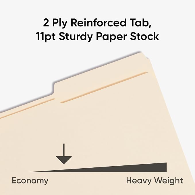 Smead Fastener File Folder, 2 Fasteners, Reinforced 1/3- Cut Tab, Legal Size, Manila, 50 Per Box - Image 5
