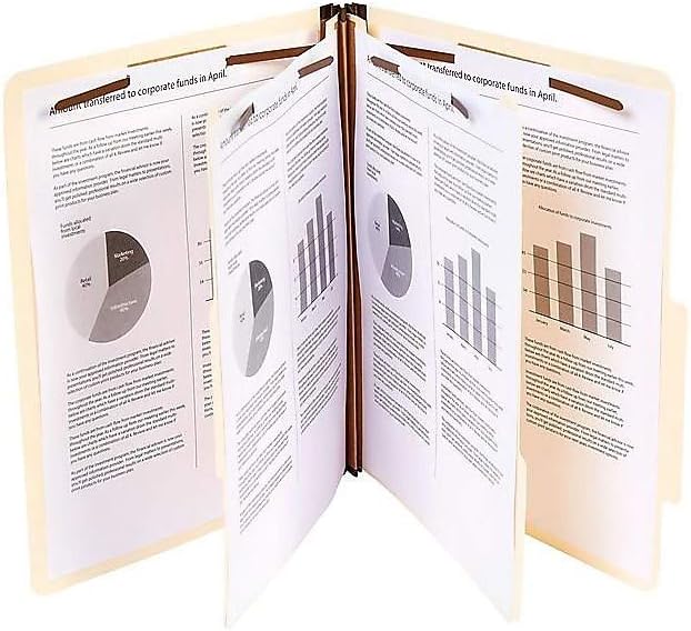 Staples® Classification Folder, 2-Dividers, 2 1/2" Expansion, Letter Size, Manila, 10/Box (ST384872/384872) - Image 2