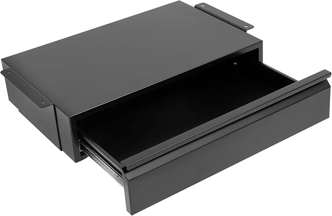 Mount-It! Under Desk Pull-Out Drawer, Heavy-Duty Steel Under Table Slide-Out Storage Organizer, Smooth Glide Track, Fits Desks Over 0.71″ Thick, 11 lb Capacity by Mount-It