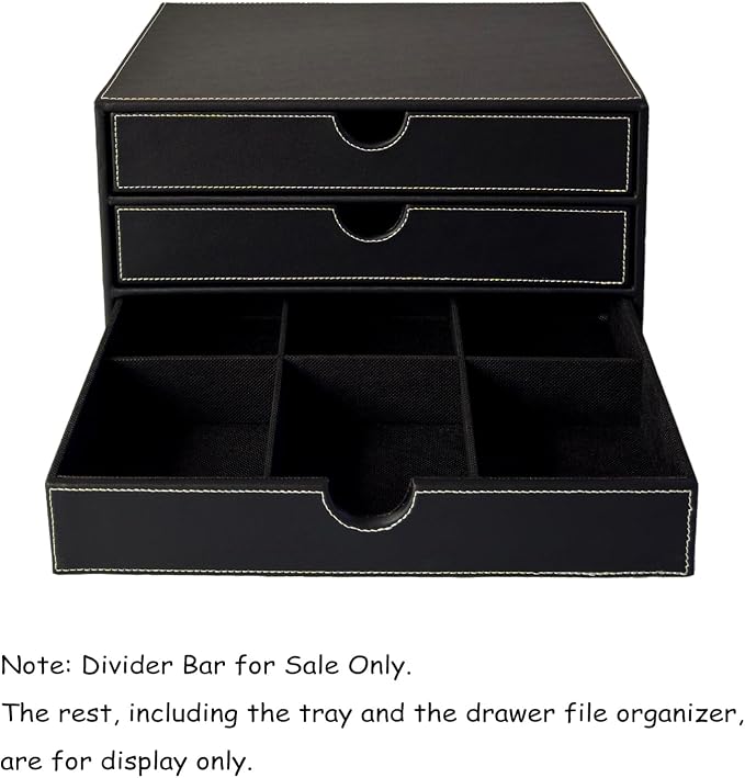 UnionBasic Divider Bar, Divider Strip for 3-Drawer File Organizer, Black - The Accessory of Dividing Bar Only, 3-Drawer File Organizer NOT Included - Image 7