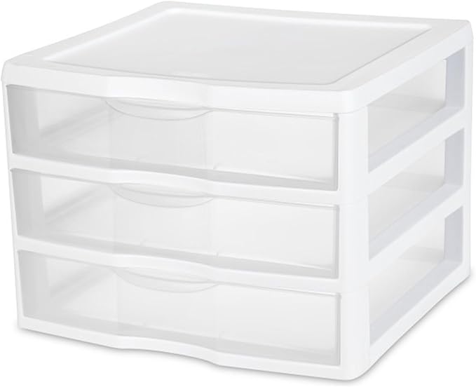 Sterilite Wide 3-Drawer Storage Unit for Bedroom and Dresser, 9-Pack | Organizing Plastic Storage Drawers and Containers for Home, Office, Desk, Clothes, Kitchen, and Pantry - Image 4