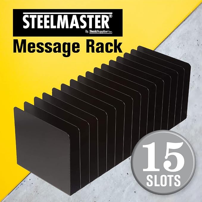 MMF Industries STEELMASTER Desk File Organizer | 15 Compartments | Scratch & Chip-Resistant Finish | Durable Steel Construction | Vertical File Organizer - Image 2