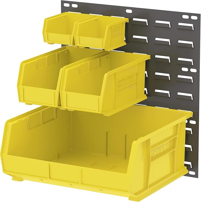 Akro-Mils 30210 AkroBins Plastic Storage Bins, 5"x4"x3", Yellow, 24-Pack | Space-Saving Stackable Bins for Garage, Pantry, Craft Organization - Image 12