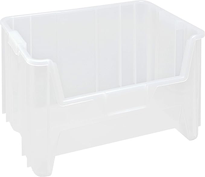 HE HUDSON EXCHANGE 20" x 15" x 12.5" Plastic Giant Stackable Hopper Bin, Clear by HudsonExchange