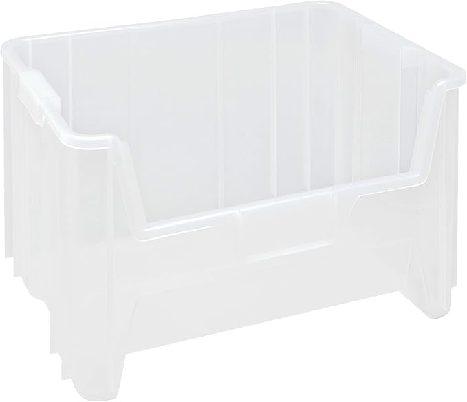 HE HUDSON EXCHANGE 20" x 15" x 12.5" Plastic Giant Stackable Hopper Bin, Clear by HudsonExchange