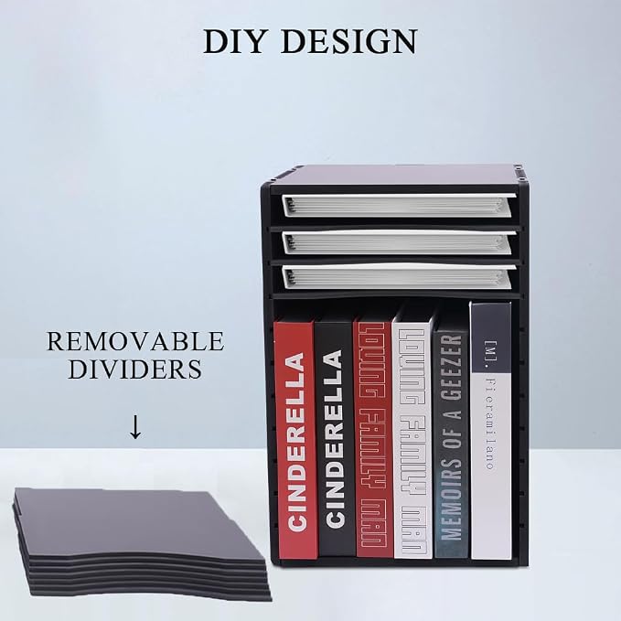 Mail Organizer 11 Slots, Literature Organizer for Classroom, Office, Home | PVC Materials & Adjustable Dividers | to Organize Files, Documents, Letters, Card Stock | 10.6''W*11.8''D*15.7''H - Image 4
