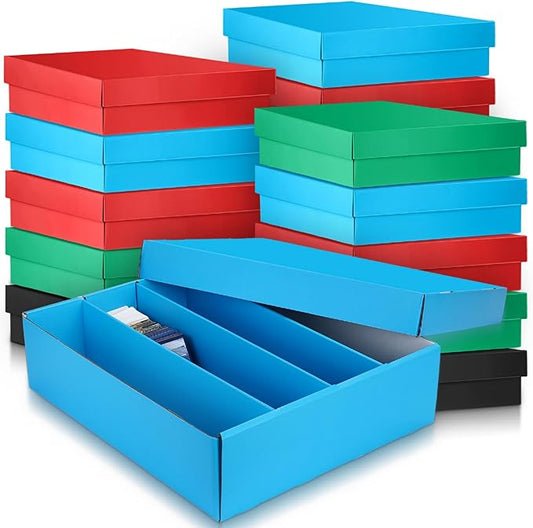 Seajan 16 Pcs 3200 Count Trading Card Storage Box Moisture Sports Card Boxes Bulk for Gaming Cardboard Sorting Collecting by Seajan