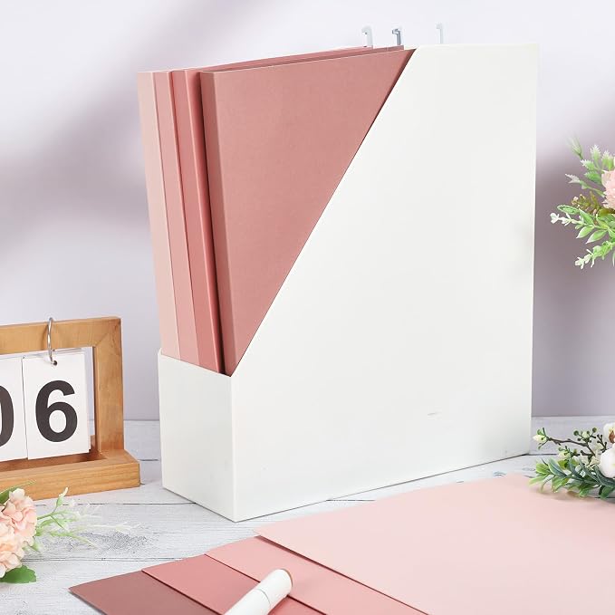 Whaline 36 Pack Dusty Pink Hanging File Folders Letter Size 4 Colors Pink File Pockets with Tab for Home Office Classroom Supplies, 9.2 x 12.8 Inch - Image 5