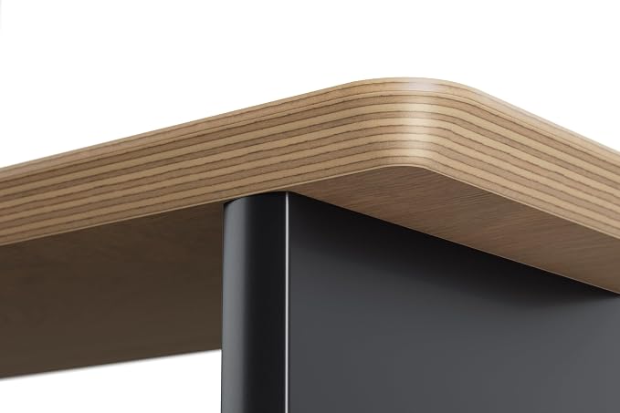 amesoba White Oak Dual‑Tier Ergonomic Desk Setup – Modern Wooden Monitor Stand & Workspace Riser, Home Office & Minimalist Aesthetic (White Oak, Large) - Image 7