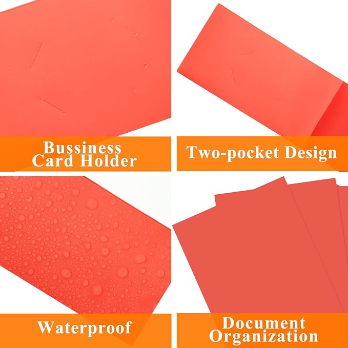 pmybupo Paper Folders with Two-Pockets,Fit Letter Size,25pcs Red - Image 3