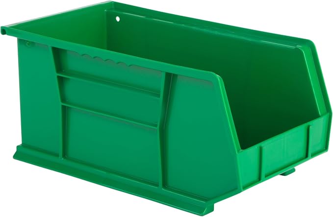 HE HUDSON EXCHANGE 15" x 8" x 7" (6 Pack) Plastic Stackable Storage Bin, Green - Image 4