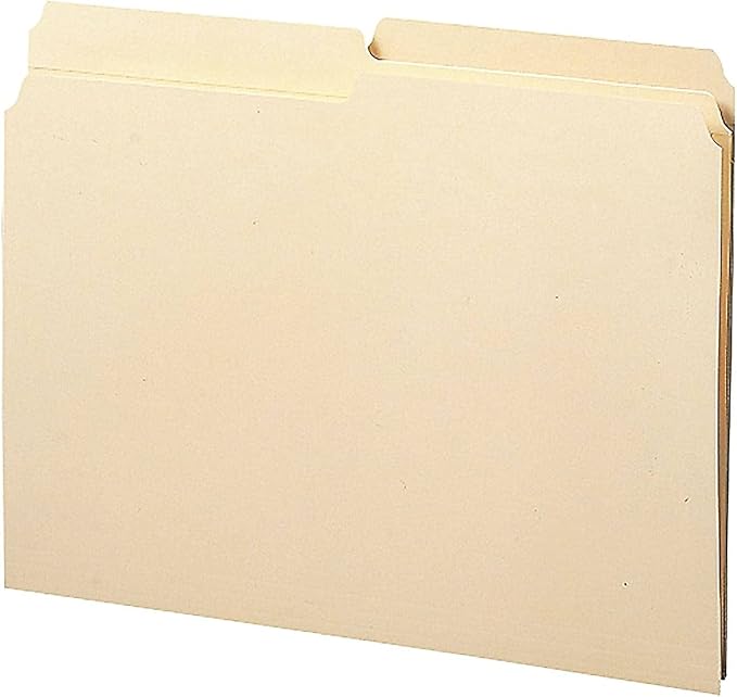 Smead File Folder, Reinforced 1/2-Cut Tab, Assorted Positions, Letter Size, Manila, 100 per Box (10326) - Image 3