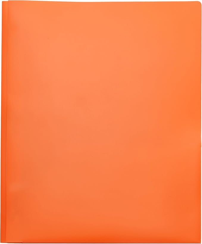 Amazon Basics Heavy Duty Plastic Folders with 2 Pockets for Documents, Letter Size Paper, School Supplies Organization, Assorted Colors, Pack of 24 - Image 6