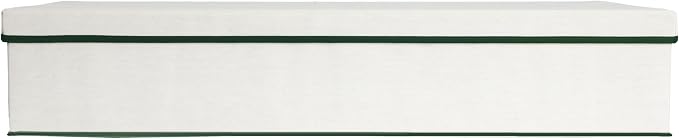 Household Essentials Holiday Gift Wrap Organizer with Lid, Natural and Green - Image 11