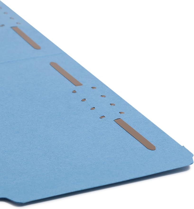 Smead Fastener File Folder, 2 Fasteners, Reinforced 1/3-Cut Tab, Legal Size, Blue, 50 per Box (17040) - Image 6