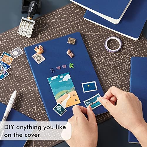 feela 36 Pack Soft Cover Journal Bulk, Lined Blank Travel Journal for Women Men Writing, Notebooks College Ruled for Work, Note Taking Notebook School Business Supplies, 8.2” x 5.5”, A5, Navy - Image 4
