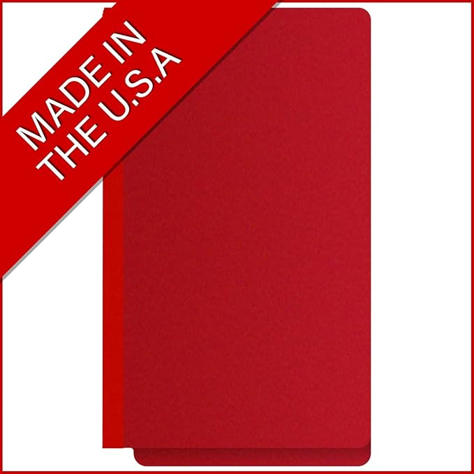 Ecom Folders End Tab Pressboard File Folders | Legal Size 25 Pt Stock with 2" Tyvek Expansion | Full Cut Tabs for Medical Charts, Legal Documents & Office Records | Deep Red, Box of 25 - Image 5