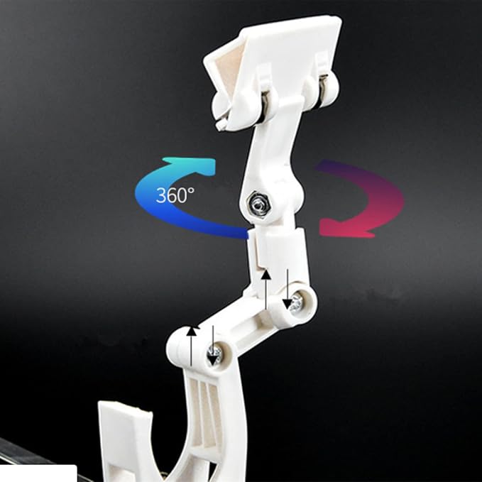 Paper Holder for Typing,Clip Copy Holder for Computer Monitor,Document Desk Clamp, Pack of 2 (White) - Image 5