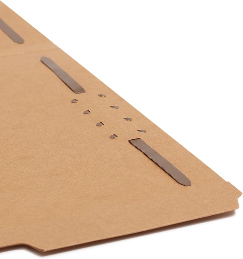 Smead Fastener File Folder, 2 Fasteners, Reinforced 1/3-Cut Tab, Letter Size, Kraft, 50 per Box (14837) - Image 7
