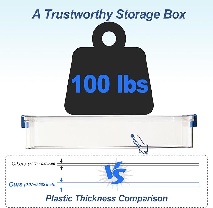 CATOOMUU 2-Pack 9x13 Clear Plastic Project Case Stackable Storage Box | 5.5Qt container with snap-tight latch, organizer for A4 files, photos, documents, scrapbooking, craft and art supplies - Image 7