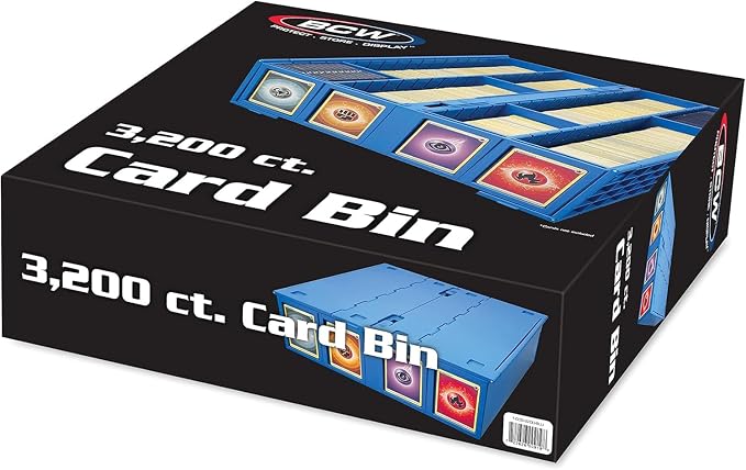BCW Collectible Card Bin (2-Pack, Blue) | Holds 3200 Cards Each | Includes 4 Dividers Per Bin | Storage for Pokémon, MTG & Sports Cards - Image 7
