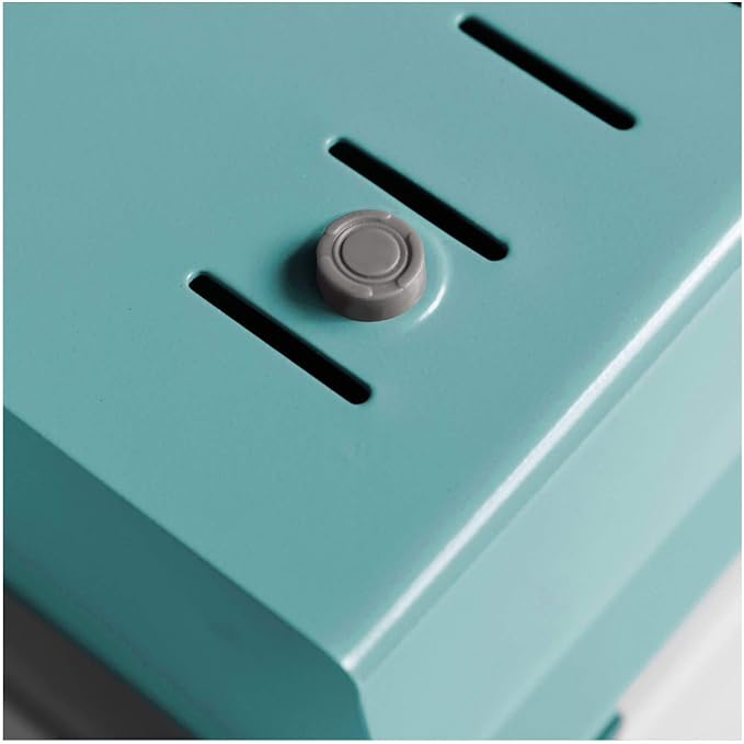 Acrimet 6 x 9 Card File Holder Organizer Box Metal Base Heavy Duty (AZ Index Cards and Divider Included) (Green Color with Crystal Plastic Lid Cover) - Image 5