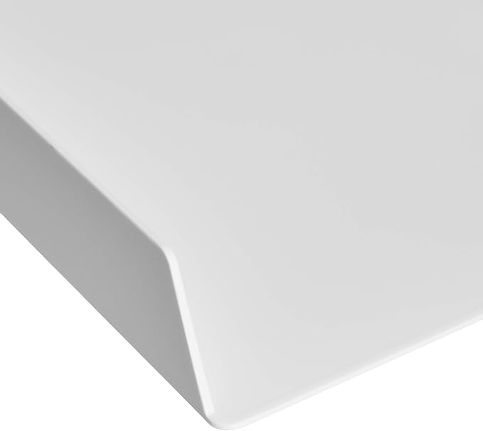 Amazon Basics Rectangular Plastic Desk Organizer, Letter Size Tray for Documents, 13 x 9.7 x 2.2 inches, White, 2-Pack - Image 4