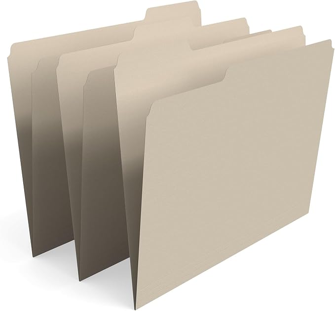 Staples File Folders, Letter Size, 3‑Tab Design, Manila, Durable Paper Stock, 1000/Carton - Image 4