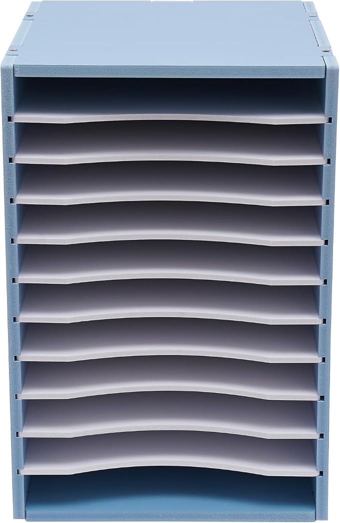 Desktop Organizer, Vertical Desktop Sorter, Literature Organizer Sorter | Paper Organizer Storage File Sorter Mail Center Magazine Holder, Classroom Mailbox Paper Storage by Upyouths