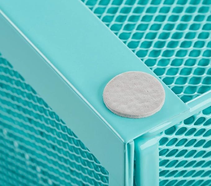 Annova Desk Organizer Wire Mesh 3 Tier Sliding Drawers Paper Sorter/Multifunctional/Premium Solid Construction for Letters, Documents, Mail, Files, Paper, Kids' Art Supplies (Turquoise) - Image 7
