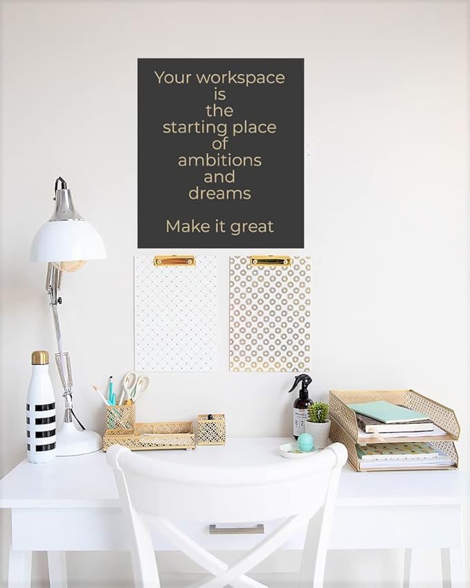 BLU MONACO | Gold Desk Organizer Set for Women 6 Piece | Mail Sorter Organizer Countertop with Letter Sorter for Desk | Steel Desktop Organizer with Mesh Pen Holders - Image 2