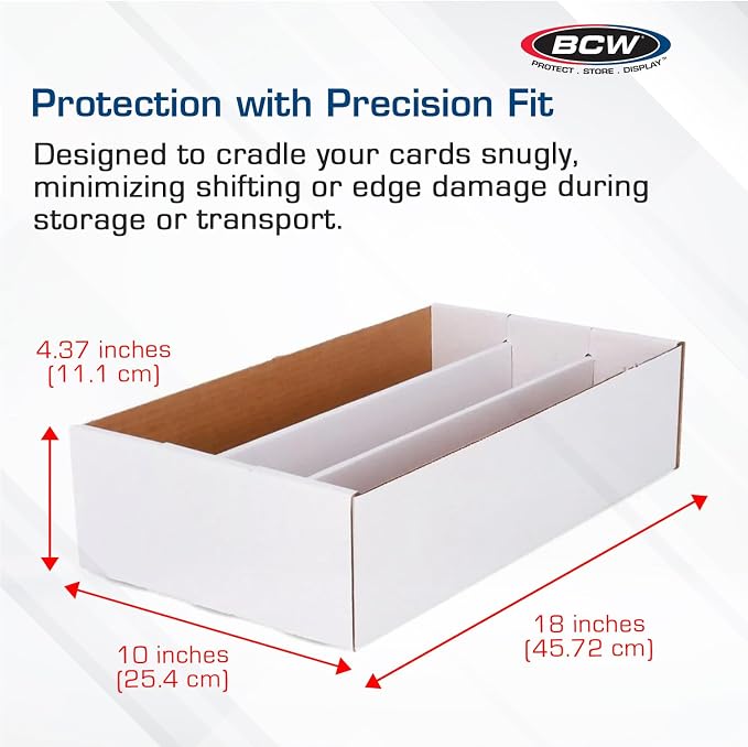 BCW Super Shoe Storage Box – 5 Pack | Cardboard Organizer for Trading, Gaming & Collectible Use | Holds 3,000 Standard or 600 3x4 Toploaders | Assembly Required - Image 3