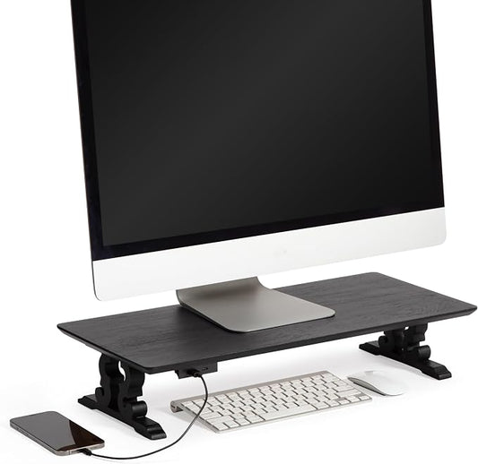 Anji Mountain Monitor Stand - Desktop Organizer & Laptop Riser, Ergonomic Monitor Riser, Space-Saving Monitor Stand for Desk, Durable Construction, Easy Assembly, Ideal for Home & Office by AnjiMountain