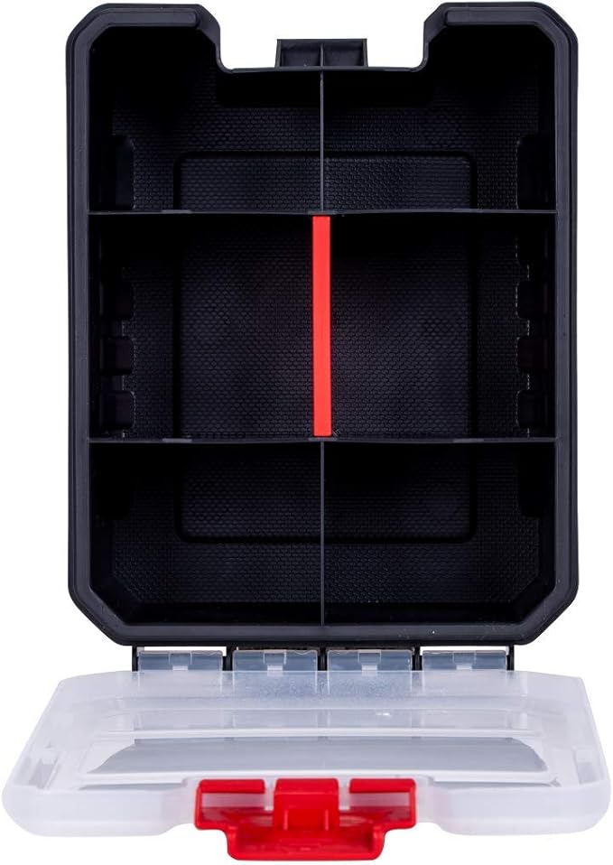 3-Pack Organizer Set – Small Parts Storage Boxes with Removable Dividers – 1 Medium & 2 Mini Hardware Cases for Screws, Bolts, Crafts – Durable Nylon Toolbox for Garage or Travel Use - Image 9