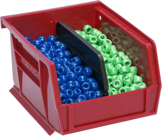 Akro-Mils 30210 AkroBins Plastic Storage Bins, 5"x4"x3", Red, 24-Pack | Space-Saving Stackable Bins for Garage, Pantry, Craft Organization - Image 12