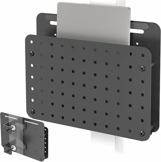 VIVO Steel Clamp-on Desk Leg Laptop Mount Holder, 14 x 11 inch Magnetic Peg Board, Desk Accessory Organizer, Black, Mount-LHS1 by Unknown