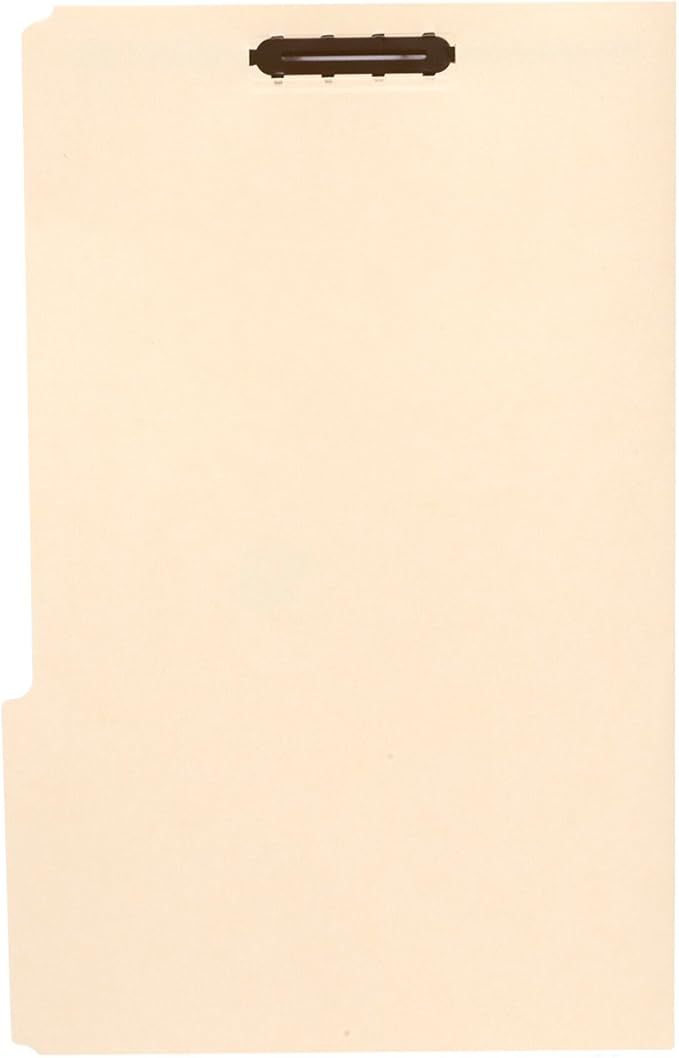 Blue Summit Supplies 50 Fastener File Folders, Legal, 1/3 Top Tab, Manila | Reinforced 1/3 top tab, legal size, 11pt, embedded fasteners, for legal, medical, and office record filing - Image 3