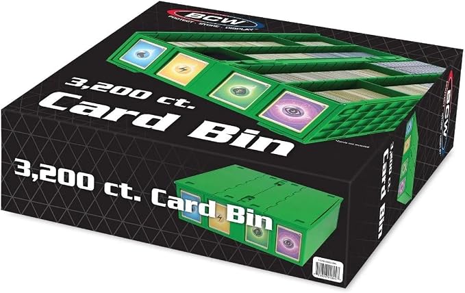 BCW Collectible Card Bin – Green | Holds 3200 Cards | Includes 4 Dividers | Storage for Pokémon, MTG & Sports Cards - Image 7
