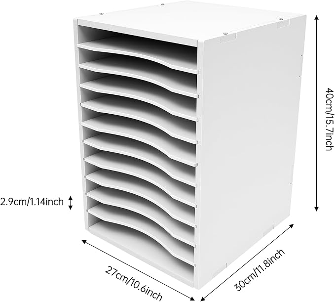 Desktop Organizer, Vertical Desktop Sorter, Literature Organizer Sorter | Desktop Organizer, Vertical Desktop Sorter, Literature Organizer Sorter Paper Organizer Storage File Sorter - Image 8