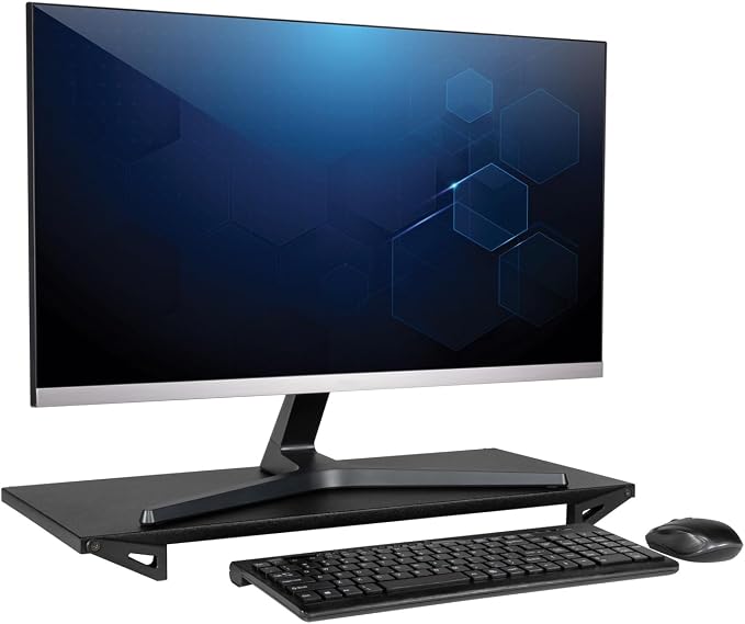 Allsop Lo Riser Monitor Stand for 32" Monitors, Extra Wide Platform, Black | Adjustable Monitor Stand for 32 Inch Screens, Ergonomic Desk Riser, Wide Platform, 30 lb Capacity, Black - Image 6