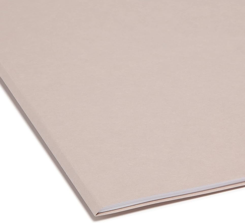 Smead File Folder, Reinforced 1/3-Cut Tab, Legal Size, Gray, 100 per Box (17334) - Image 5