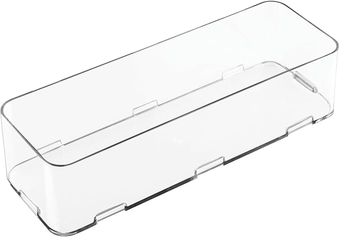 iDesign Interlocking Drawer Organizer, Set of 3, Clear | Kitchen, Bathroom, Desk Drawers - Image 6