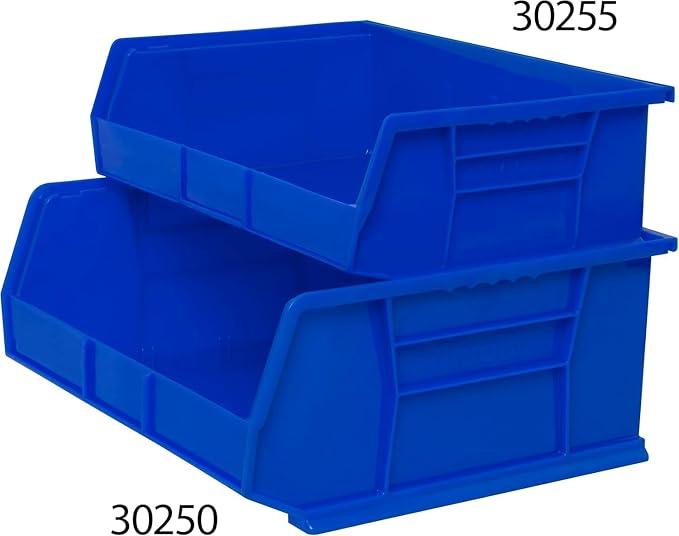Akro-Mils 30250 AkroBins Plastic Storage Bins, 15"x16"x7", Blue, 6-Pack | Space-Saving Stackable Bins for Garage, Pantry, Craft Organization - Image 13