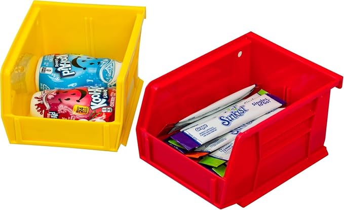 Akro-Mils 30210 AkroBins Plastic Storage Bins, 5"x4"x3", Yellow, 24-Pack | Space-Saving Stackable Bins for Garage, Pantry, Craft Organization - Image 7
